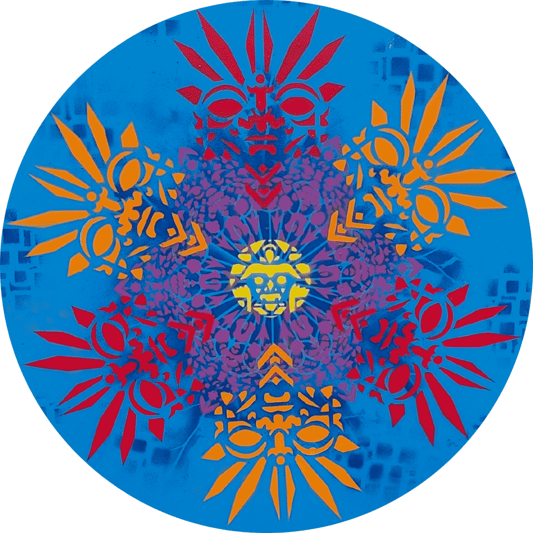 Logo urban Art Künstler Erwa.One auf schwarzem Kreis und weißer Schrift