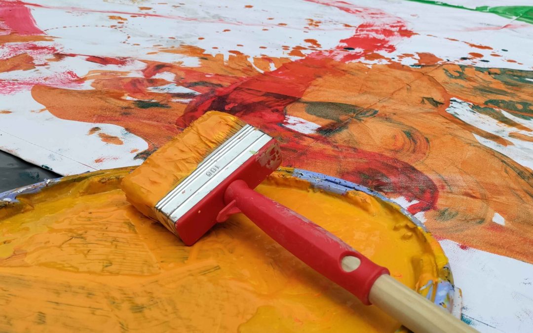 Zwischenmenschliche Kommunikation durch Farbe: ein Workshop mit den Bunten in Augsburg