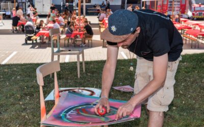 B2B Streetart-Station während dem Tag der offenen Tür in Landsberg