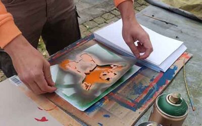 Einführungsworkshop in die Schablonenkunst: Fachakademie Maria Stern Augsburg