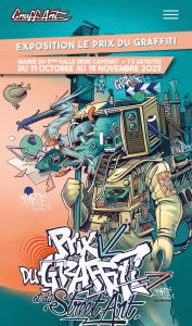 Coverbild Poster Prix du graffiti streetart Paris 2023 Illustration by Korsé