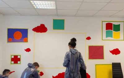 Klassenzimmer-Wandgestaltung Streetartprojekt mit dem BFZ Landsberg