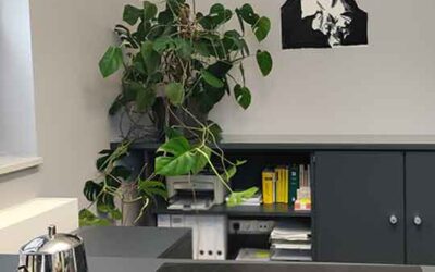 Ein Schiller-Portrait für das Rektorinnenbüro vom Dominikus Zimmermann Gymnasium