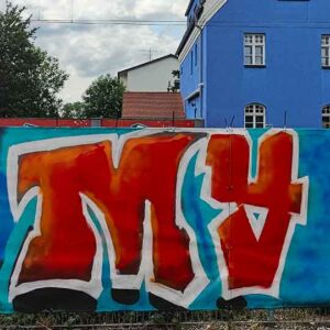 Fertiges legale Graffito "MY"