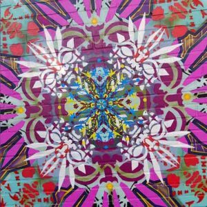 Neue Ornamente - Secret City Fassaden Festival Paderborn Hauptmotiv Streetart Wandgestaltung von ErwaOne