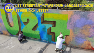 U27 Streetart-Stipendium Landkreis Landsberg am Lech Oberbayern 2025 Open-Call Ausschreibung für junge Heranwachsende welche Streetart lernen möchten
