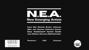 Banner N.E.A. New Emerging Artists bildende Kunst Bayern Schwaben urbane Kultur Landsberg am Lech