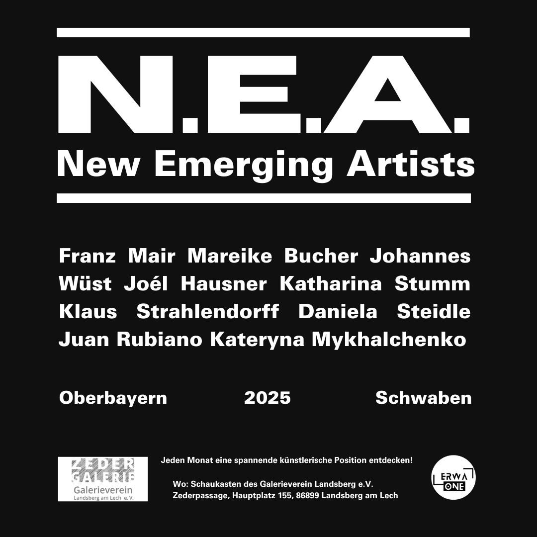 "N.E.A. - New Emerging Artists" Oberbayern - Schwaben - 2025 - teilnehmende Künstler