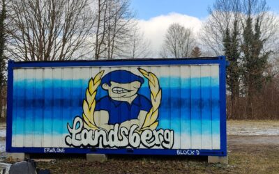 Container-Gestaltung für die Fankurve vom Hockey Club Landsberg