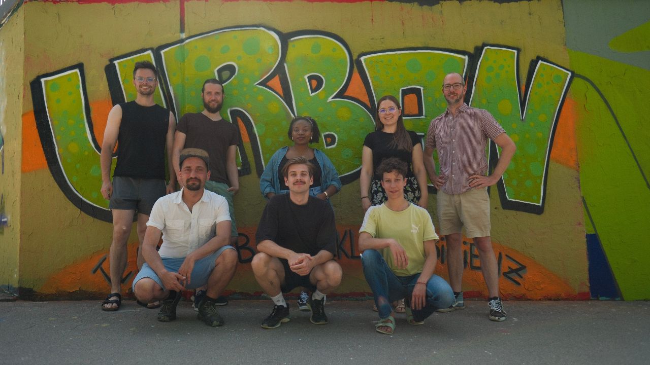 Gruppenfoto Lehrstuhl für urbane Klimaresilienz Universität Augsburg 