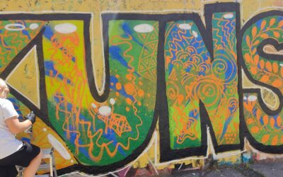 Rückblick intergenerationeller Graffiti-Workshop zum Thema Landsberg