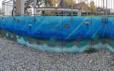 Streetart-Projekt Unterwasserwelt Pöcking Ferienprogramm Q-Stall